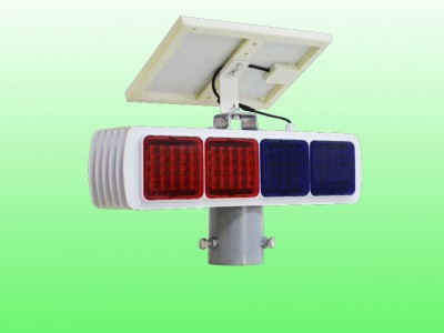 分体式太阳能警示灯 四灯太阳能爆闪灯交通设施厂家图2