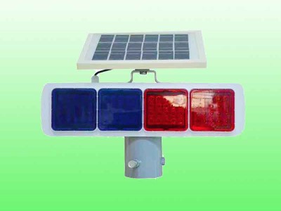 分体式太阳能警示灯 红蓝太阳能爆闪灯交通设施价格图3