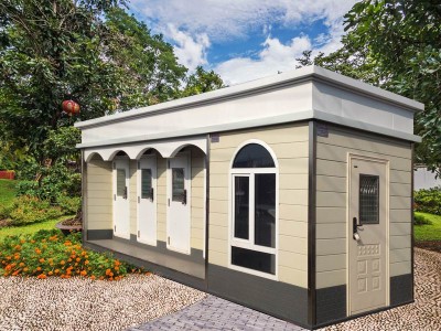 金属雕花板环保厕所移动岗亭装配式房屋太空舱民宿苹果仓厕所露营野外成品洗手间图3