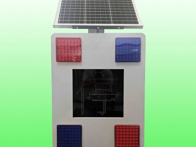 桥梁预警灯 太阳能停字爆闪灯远程爆闪警示装置图2