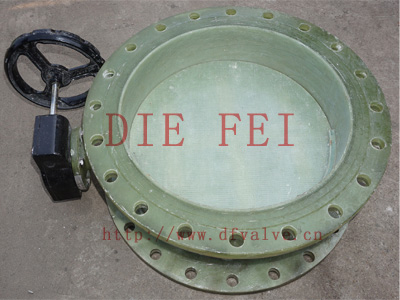 蜗轮玻璃钢蝶阀图3