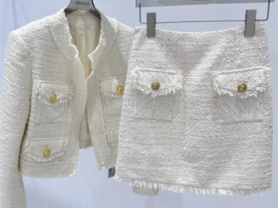 温碧霞自创IRENENA服装法式编织小香风半身裙图4