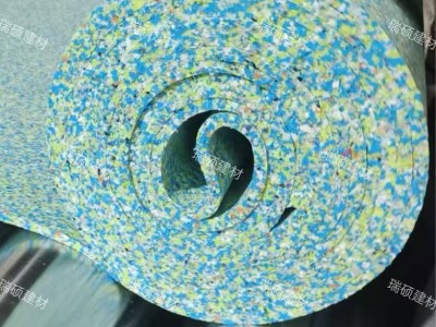 蓝色普通5毫米花色橡胶隔音垫现货供应图2