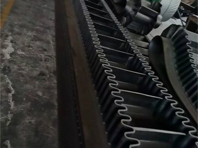 提升机挡边输送带 上料机波纹带 给煤机大倾角提升带图3