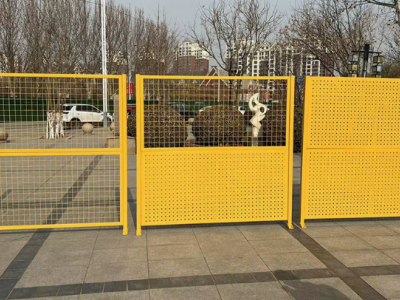 车间仓库隔离网工厂设备防护网加厚冲孔板围挡铁丝网围栏护栏定制图2