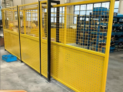 车间仓库隔离网工厂设备防护网加厚冲孔板围挡铁丝网围栏护栏定制图7