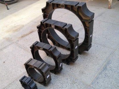 加厚绝缘电力管管枕 电力电缆管固定支架 防腐耐酸碱图6