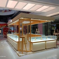 山东济南展柜设计制作展台搭建工厂黄金珠宝柜台制作玉器玉石展柜