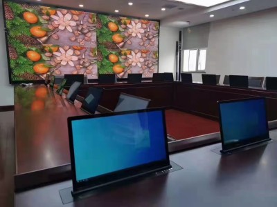 无纸化会议桌面折叠终端系统一体机 会议液晶显示屏桌面折叠终端图5