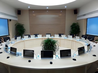 无纸化会议系统16.5寸超薄液晶屏升降器触摸带话筒智能交互图3