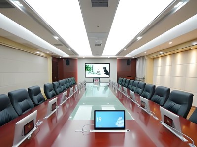 无纸化会议桌电教室22寸常规液晶屏升降器一键升降图4