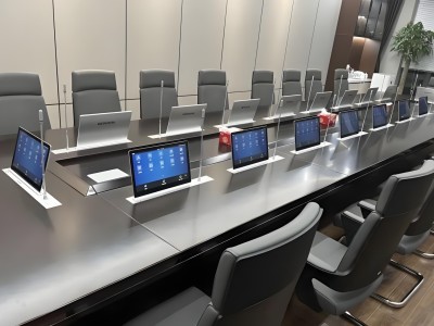 10.1寸异步话筒升降一体机17.3寸双屏带后屏图4