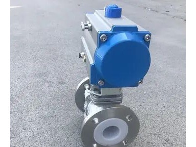 法兰衬氟气动球阀 Q641FS系列气动球阀图2