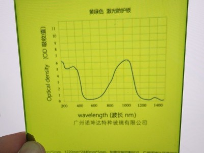 诺坤达黄绿色激光防护窗口190-450&850-1100nm,防激光保护窗图2